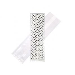 Plastpåsar 6,4x5,1x24,8cm med Sidoinvik (100 st) [GB22]