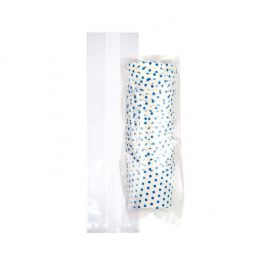 Plastpåsar 6,7x4,8x26cm med Sidoinvik (100 st) [GB23]