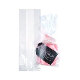 Plastpåsar 8,9x5,7x24,8cm med Sidoinvik (100 st) [GB25]