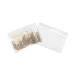 Blixtlåspåsar med häng hål 12,5x7,5cm Kristallklart PP 50 mikron (100 st) [ZR53]