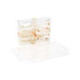 Plastlådor 12,4x3,2x16,8cm Kristallklart (25 st) [FB29]