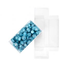Plastlådor 11,1x7,6x21,1cm Kristallklart (25 st) [FPB158]