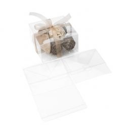 Plastlådor 13,7x13,7x7,6cm Livsmedelssäker automatisk Botten (25 st) [PLB201]