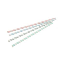 Dricksandwiches Papper 20 cm, Ø 0,6 cm Pastellrandiga (7000 st) [GB-DCD00178]