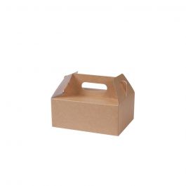 Handtagslåda av kartong brun 21x17x9 cm (100 st) [GB-DFC01705]