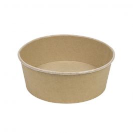 Kartongskålar bruna 1000 ml, Ø 185 mm runda (300 st) [GB-DFC08831]