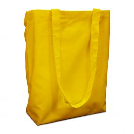 Bomullsväskor 38x42cm med handtag gul 38x42cm (250 st) [FP-DKE010]