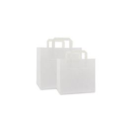 Påsar för take-away 32+21,5x27cm Vit (250 st) [FP-DPL042]