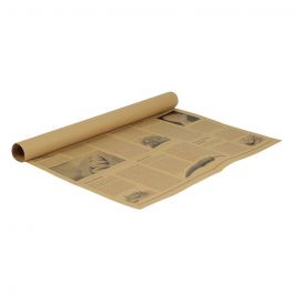 Fetpapper brunt 50x37,5 cm tidningslook (1.000 st) [GB-DRE02276]