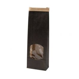 Påsar Kraft svart med stängning 9x4,5x26 cm (500 st) [GB-DRE02731]