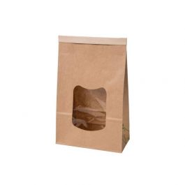 Väskor Kraft brun med stängning 15.5x7x24.2 cm (400 st) [GB-DRE02790]