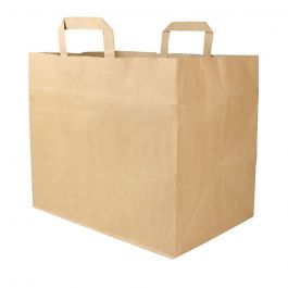 Kraftpappersbärkassar bruna 32x22x27 cm (250 st) [GB-DSE02305]