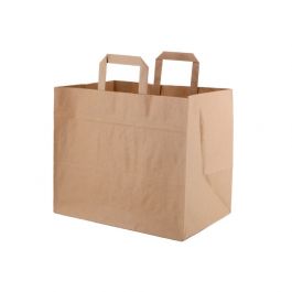 Bärkassar av återvunnet papper 32x21x27 cm bruna (250 st) [GB-DSE02307]