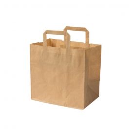 Kraftpappersbärkassar bruna 26x17x25 cm (250 st) [GB-DSE02392]