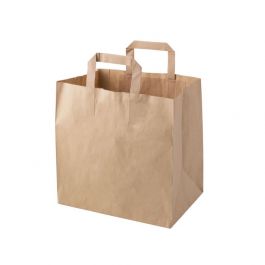 Bärkassar av återvunnet papper 26x17x25 cm bruna (250 st) [GB-DSE02394]