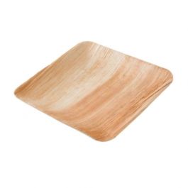 Kvadratisk tallrik Palm Leaf, 23x23 cm (200 st) [GB-DTW05640]