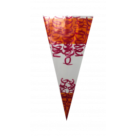 Kottassar 18x37cm 0,5 pund orange/röd (250 st) [DV-3260]