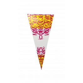 Kottassar 25x46cm 1 pund gul/röd (250 st) [DV-3266]