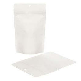 Stå upp påsar Komposterbar Kraft Vit 13x7,9x20,6cm | 113 gram (100 st) [ZBGEK3W]