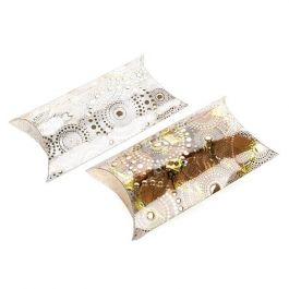 Presentask planoval Foilpress Guld 10x4x17cm (25 st) [FS205]