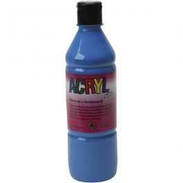 Akrylfärg, primärblå, 500 ml/ 1 flaska [HOB-636055]