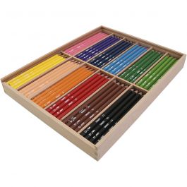 edu Jumbo Färgblyertspennor, tjocklek 10 mm, kärna 5 mm, mixade färger, 12x12 st./ 1 förp. [HOB-409844]