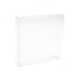 Plastlådor 13,7x2,5x13,5cm Kristallklart (25 st) [FB50]