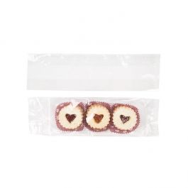Plastpåsar 8,9x5,7x30,5cm med Sidoinvik (100 st) [FDAGB14]