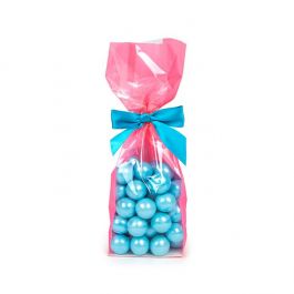 Blockbottenpåsar Neon Rosa 8,9x5,7x30,5 cm med pappersinsats (100 St) [FGPB16NK]