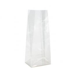 Cellofanpåsar med botten 12,7x7,6x30,5cm med pappersinsats (100 st) [FGPBH1]