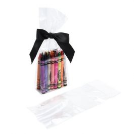 Cellofanpåsar med botten 7,6x3,2x21cm med pappersinsats (100 st) [FGPBH14]