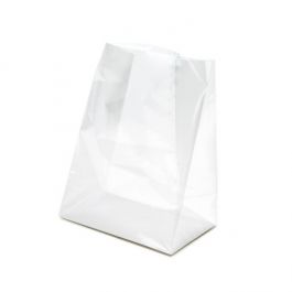 Cellofanpåsar med botten 17,8x10,2x22,9cm med pappersinsats (100 st) [FGPBH8]