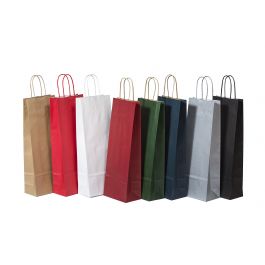 Kraftpåsar för Flaskor Gul 14x8x39cm Kraft Papper 110 g/m (50 st) [PAWF1439Y]