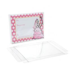 Plastlådor 11,4x1,6x13,7cm Kristallklart (25 st) [FPB116]