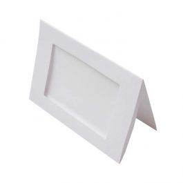 Önskekort Vit med 10x15 Rektangulärt snitt - Yttre storlek för 10,8x15,8 to 12,5x17,5cm print, 240g 13x17,8cm (25 st) [PJ00113]