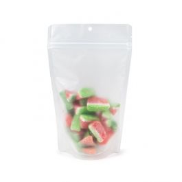 Stå upp påsar Frosted w/ RETAIN™ 13x7.9x20.6 cm (100 st) [ZBGERR3F]