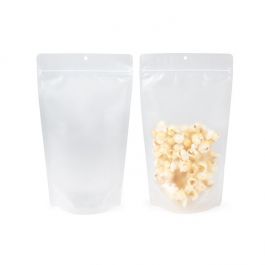 Stå upp påsar Frosted w/ RETAIN™ 17.1x8.9x28.6 cm (100 st) [ZBGERR4F]