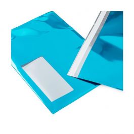 Glamour Mailer Metallic Blå + Window 24,1x15,2cm (100 st) [MMW96BL]