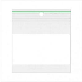 Blixtlåspåsar med Skrivfält/häng hål 8x12cm PE 50 mikron Billigt! (1.000 st) [2PEC812S]
