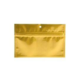 Blixtlåspåsar Guld 15x7cm Metalliserad (100 st) [HZBB2MG]