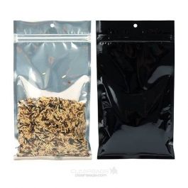 Blixtlåspåsar Transparent/Svart 12,7x20,8cm (100 st) [HZBB6CB]