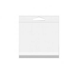 Cellofanpåsar med Eurohål 31,8x31,4cm Transparent med Tejpremsa (100 st) [HB12X12]