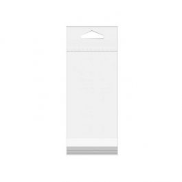 Cellofanpåsar med Eurohål 7,3x14,3cm Transparent med Tejpremsa (100 st) [HB2H5]