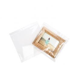 Cellofanpåsar med Eurohål 29,5x24,1cm Transparent med Tejpremsa (100 st) [HB119H]