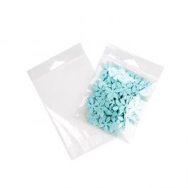 Cellofanpåsar med Eurohål 10,8x12,1cm Transparent med Tejpremsa (100 st) [HB44XL]