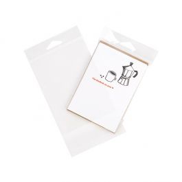 Cellofanpåsar med Eurohål 10,3x13,7cm Transparent med Tejpremsa (100 st) [HB4B1]