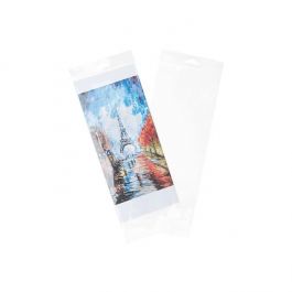 Cellofanpåsar med Eurohål 12,1x28,9cm Transparent med Tejpremsa (100 st) [HB4X11]