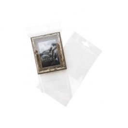 Cellofanpåsar med Eurohål 10,8x15,6cm Transparent med Tejpremsa (100 st) [HB4X6]