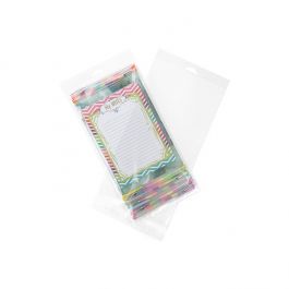 Cellofanpåsar med Eurohål 16,4x31,1cm Transparent med Tejpremsa (100 st) [HB6X12]