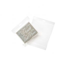 Cellofanpåsar med Eurohål 16,8x22,2cm Transparent med Tejpremsa (100 st) [HB6X8]